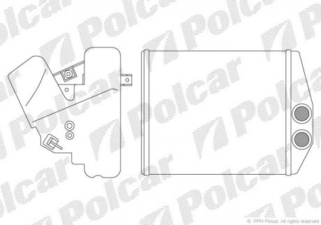 Радиатор печки Polcar 5518N82