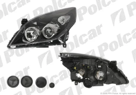 Фара основная | VECTRA C, 06-08 Polcar 5519091E