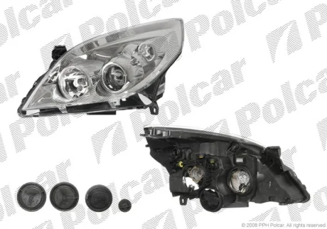 Фара основная | VECTRA C, 06-08 Polcar 551909V