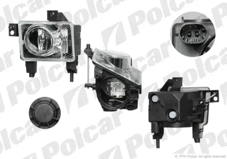 Фара передняя | VECTRA C, 06-08 Polcar 5519292E