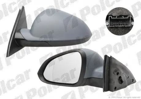 Зеркало наружное Polcar 5520515M