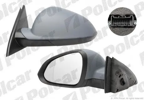 Зеркало наружное Polcar 5520524M