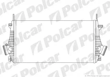 Радиатор воздуха (интеркулер) Polcar 5520J81