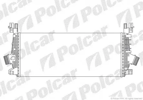 Радиатор воздуха (интеркулер) Polcar 5520J85