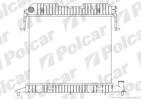 Радиатор двигателя Polcar 5525083 (фото 1)