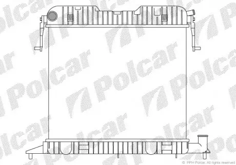 Радиатор двигателя Polcar 5525083