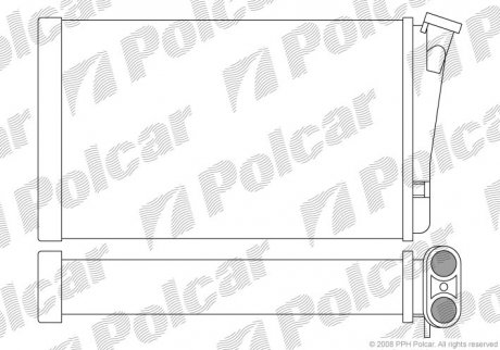 Радіатор пічки Polcar 5527N81