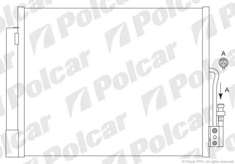 Радіатор кондиціонера Polcar 5546K8C1S