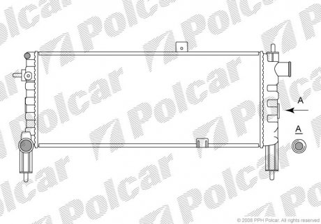 Радиатор охлаждения Polcar 5551083