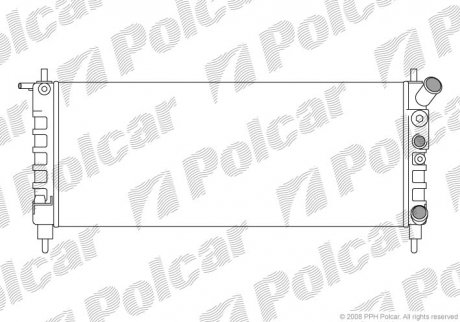 Радіатор охолодження Polcar 5555085