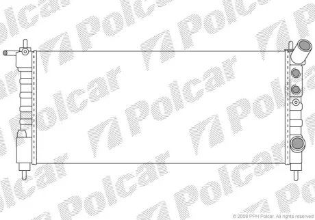 Радіатори охолодження | CORSA B (S93), 03.93 Polcar 5555085X