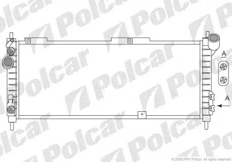 Радиатор охлаждения Polcar 555508A6