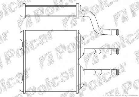 Радіатор пічки Polcar 5555N81