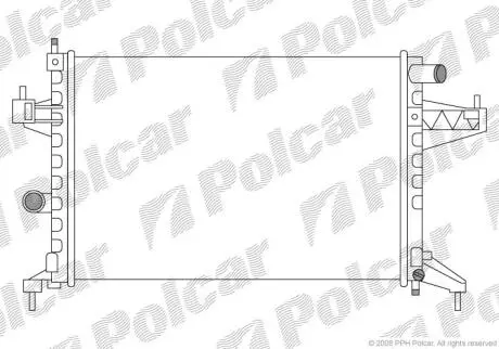 Радіатори охолодження CORSA C 01- Polcar 5556083