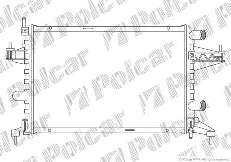 Радиатор охлаждения Polcar 555608B1 (фото 1)
