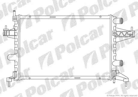 Радиатор охлаждения Polcar 555608B1