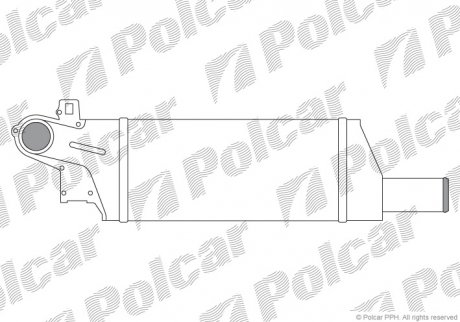 Радіатор повітря (інтеркулер) Polcar 5556J81