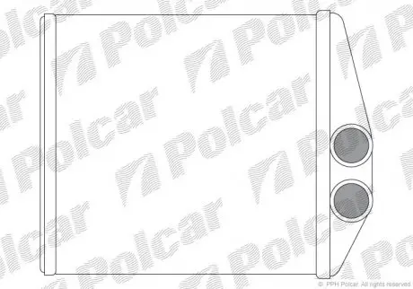 Радиатор отопителя салона Polcar 5556N8-1