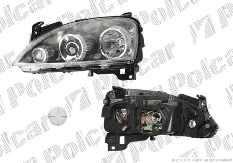Фара основная | OPEL CORSA, 04- Polcar 5557093E