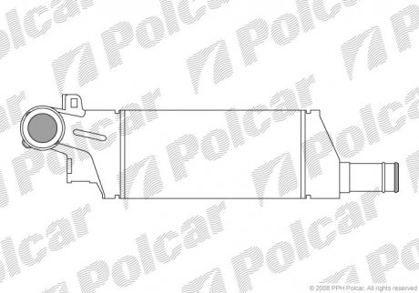 Радіатор повітря (інтеркулер) Polcar 5557J81