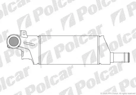 Радиатор воздуха (интеркулер) Polcar 5557J81