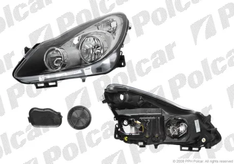 Фара основна | CORSA D, 07.06-01.11 Polcar 5558093V