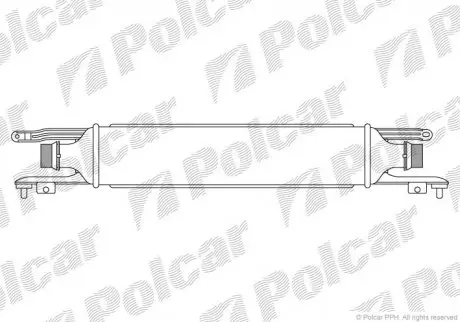 Радіатор повітря (інтеркулер) Polcar 5558J81