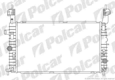 Радіатори охолодження MERIVA 03- Polcar 5559082