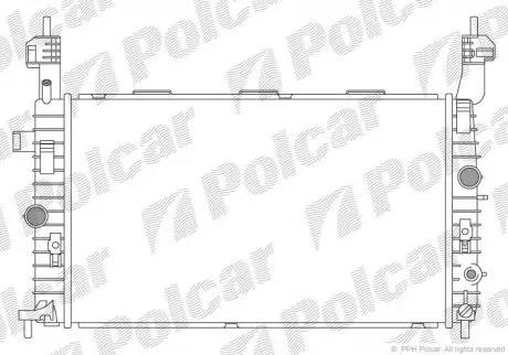 Радиатор охлаждения Polcar 5559084