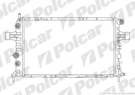 Радіатор охолодження Polcar 5560081