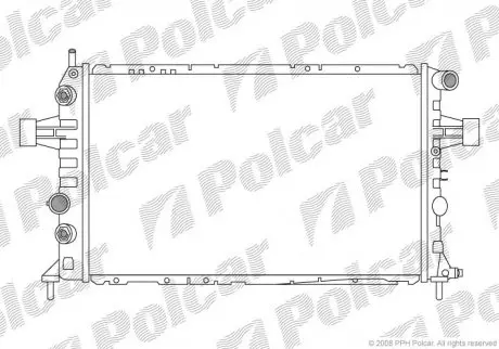 Радіатор охолодження Polcar 5560081