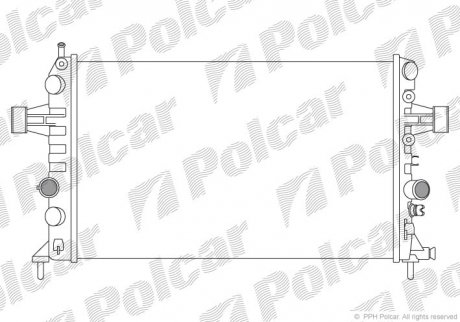 Радіатор охолодження Polcar 5560083