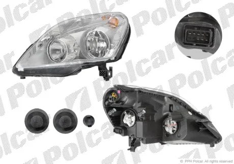 Фара основная | ZAFIRA, 01.08-12.11 Polcar 556309U
