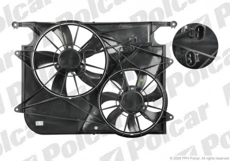 Вентилятор радиатора Polcar 556523W2