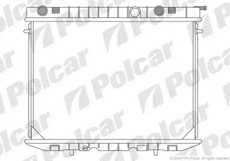 Радіатор охолодження Polcar 5580081