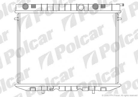 Радіатор охолодження Polcar 5580083