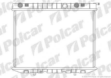 Радіатор охолодження Polcar 5580085 (фото 1)