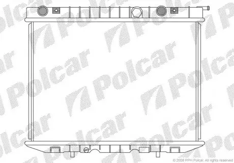 Радіатор охолодження Polcar 5580085