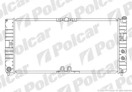 Радиатор охлаждения Polcar 5581081