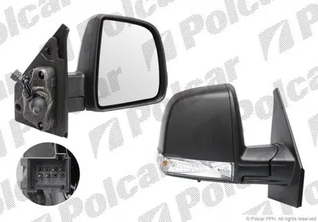 Зеркало наружное Polcar 55U1521M