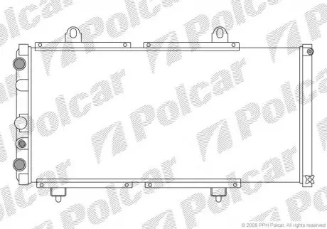 Радіатор охолодження Polcar 570108A2