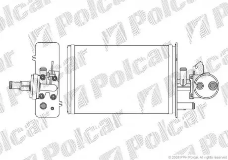 Радиатор печки Polcar 5701N81