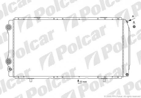 Радіатор охолодження Polcar 5702082