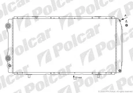 Радиатор охлаждения Polcar 5702082