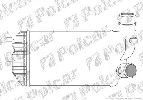 Радіатор повітря (інтеркулер) Polcar 5702J81
