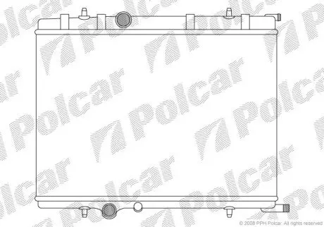 Радіатор двигуна Polcar 5710086