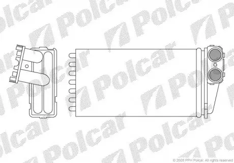 Радіатор пічки Polcar 5710N81