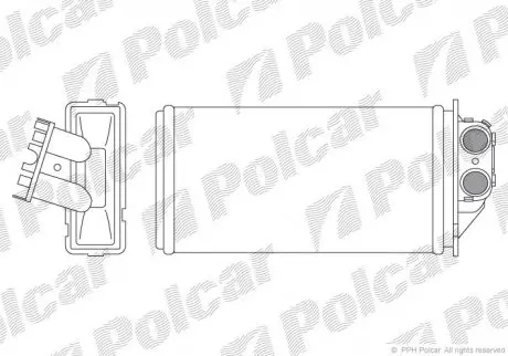 Радіатор пічки Polcar 5710N82
