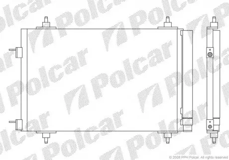 Конденсатор кондиціонера Polcar 5711K8C1S