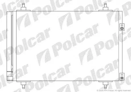 Конденсатор кондиціонера Polcar 5711K8C2S